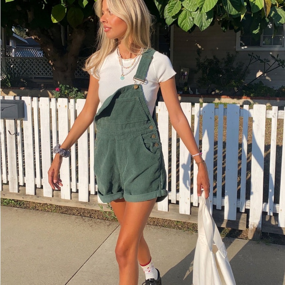 Princess Polly Kacey Overalls in Khaki color